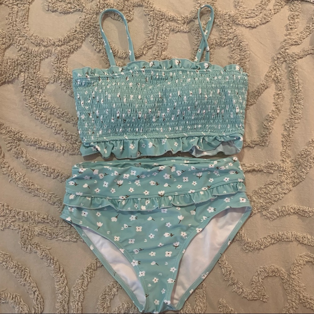 Floral High Waist Bikini